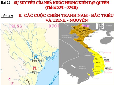 Bài giảng Stem Lịch sử Lớp 7 - Tiết 47: Sự suy yếu của nhà nước phong kiến tập quyền thế kỉ XVI-XVIII